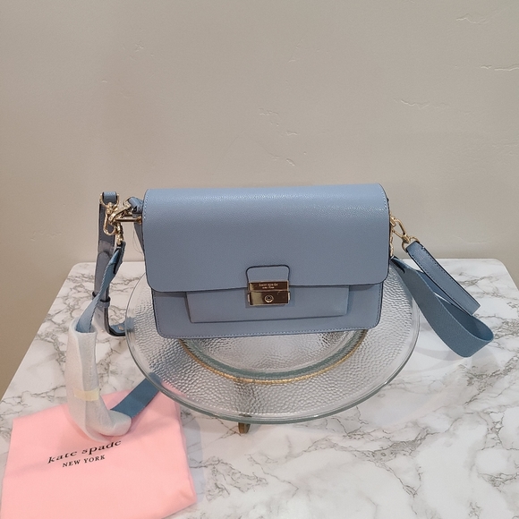 Authentic Kate Spade Powder Blue Voyage Medium Shoulder Bag - Picture 1 of 6